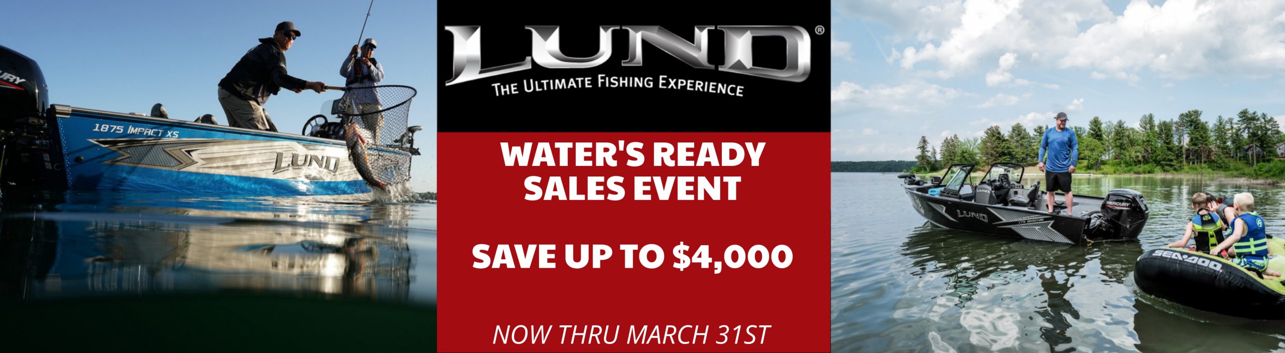 Lund Water Ready Sales Event Banner